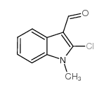 2-氯-1-甲基-1H-吲哚-3-甲醛结构式
