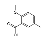 5-methyl-2-methylsulfanyl-benzoic acid结构式
