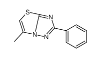 6-methyl-2-phenyl-[1,3]thiazolo[3,2-b][1,2,4]triazole结构式