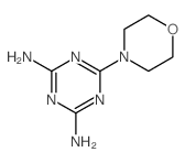 1,3,5-Triazine-2,4-diamine,6-(4-morpholinyl)- Structure
