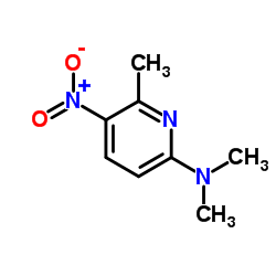 N,N,6-Trimethyl-5-nitro-2-pyridinamine结构式