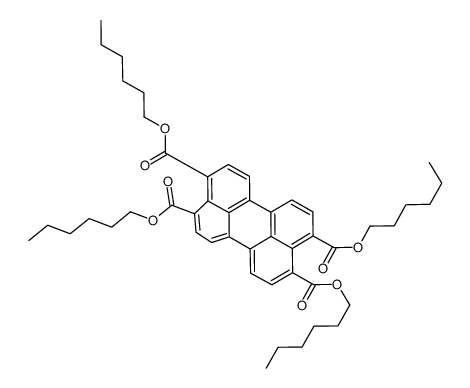 tetrahexyl perylene-3,4,9,10-tetracarboxylate Structure