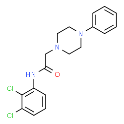 N-(2,3-DICHLOROPHENYL)-2-(4-PHENYLPIPERAZINO)ACETAMIDE结构式