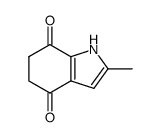 1H-Indole-4,7-dione,5,6-dihydro-2-methyl-(9CI) Structure