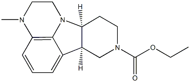 (6bR,10aS)-Ethyl 3-methyl-2,3,6b,7,10,10a-hexahydro-1H-pyrido[3',4':4,5]pyrrolo[1,2,3-de]quinoxaline-8(9H)-carboxylate picture