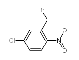 2-溴甲基-4-氯-1-硝基苯结构式