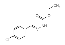 Hydrazinecarboxylicacid, 2-[(4-chlorophenyl)methylene]-, ethyl ester结构式