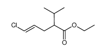 4-Pentenoic acid, 5-chloro-2-(1-methylethyl)-, ethyl ester, (4E)-结构式