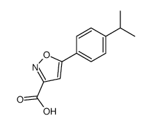 5-(4-异丙基苯基)异噁唑-3-甲酸结构式
