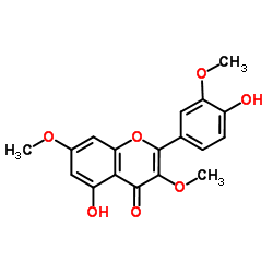 霍香黃酮醇结构式