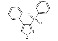 4-phenyl-3-(phenylsulfonyl)-1H-pyrazole结构式