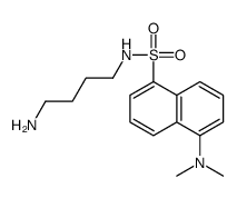 N-(4-氨基丁基)-5-(二甲基氨基)萘-1-磺酰胺结构式