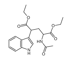 N-乙酰基-γ-甲乙氧基同色氨酸乙酯结构式