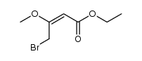 ethyl (E)-4-bromo-3-methoxy-2-butenoate结构式