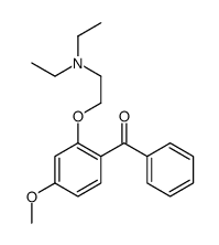 [2-[2-(diethylamino)ethoxy]-4-methoxyphenyl]-phenylmethanone结构式