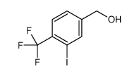 [3-Iodo-4-(trifluoromethyl)phenyl]methanol, 4-(Hydroxymethyl)-2-iodobenzotrifluoride结构式