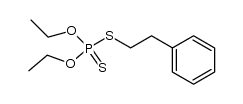 O,O-diethyl S-(2-phenyl)ethyl phosphorodithioate Structure