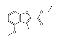 ethyl 3-Methyl-4-methoxybenzofuran-2-carboxylate Structure