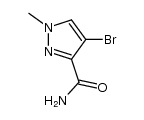 4-bromo-1-methyl-1H-pyrazole-3-carboxamide Structure