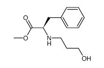N-(3-hydroxypropyl)-D-phenylalanine methyl ester Structure