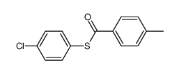 S-4-chlorophenyl 4-methylbenzothioate结构式