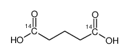 glutaric acid, [1,5-14c] Structure