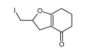 2-(iodomethyl)-3,5,6,7-tetrahydro-2H-1-benzofuran-4-one结构式