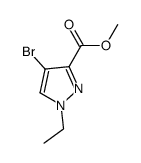 methyl 4-bromo-1-ethyl-1H-pyrazole-3-carboxylate结构式