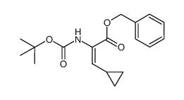 benzyl 2-tert-butoxycarbonylamino-3-cyclopropylacrylate Structure