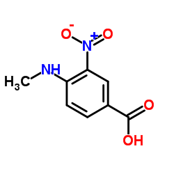 4-甲氨基-3-硝基苯甲酸结构式