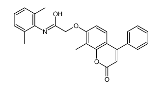 N-(2,6-dimethylphenyl)-2-(8-methyl-2-oxo-4-phenylchromen-7-yl)oxyacetamide Structure