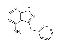 4-Amino-3-benzylpyrazolo[3,4-d]pyrimidine Structure