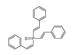 tris(2-phenylethenyl)-sulfanylidene-λ5-phosphane Structure