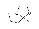 2-methyl-2-propyl-1,3-dioxolane结构式