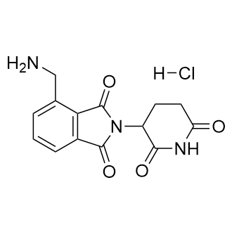 4-(氨基甲基)-2-(2,6-二氧代哌啶-3-基)异吲哚啉-1,3-二酮盐酸盐结构式