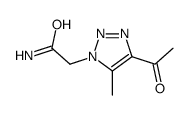 (9ci)-4-乙酰基-5-甲基-1H-1,2,3-噻唑-1-乙酰胺结构式