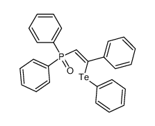 (Z)-diphenyl(2-phenyl-2-(phenyltellanyl)vinyl)phosphine oxide结构式
