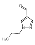 1-丙基-1H-吡唑-4-甲醛结构式