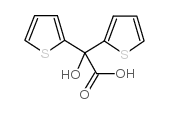 2-羟基-2,2-二(2-噻吩基)乙酸结构式