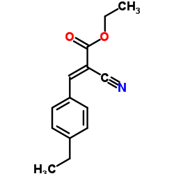 Ethyl (2E)-2-cyano-3-(4-ethylphenyl)acrylate Structure