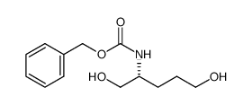 (r)-2-N-cbz-氨基戊-1,5-二醇结构式