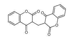 bis-(2,4-dioxo-chroman-3-yl)-methane结构式