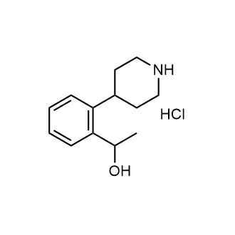 1-(2-(哌啶-4-基)苯基)乙醇盐酸盐结构式