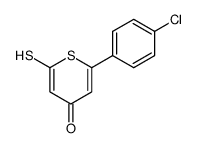 6-(4-chlorophenyl)-2-mercapto-4H-thiopyran-4-one Structure