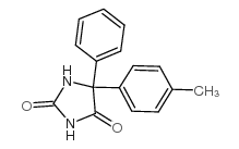 5-(4-甲基苯基)5-苯基乙内酰脲结构式