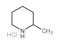 Piperidine, 2-methyl-,hydrochloride (1:1) structure