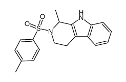 1-methyl-2-(toluene-4-sulfonyl)-2,3,4,9-tetrahydro-1H-β-carboline结构式