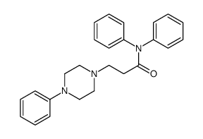 N,N-diphenyl-3-(4-phenylpiperazin-1-yl)propanamide结构式
