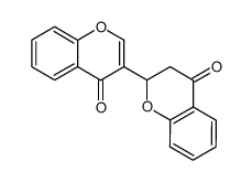 2,3-dihydro-2-(4-oxo-4H-1-benzopyran-3-yl)-4-oxo-4H-1-benzopyran Structure