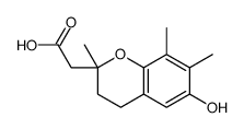 2-(6-hydroxy-2,7,8-trimethyl-3,4-dihydrochromen-2-yl)acetic acid Structure